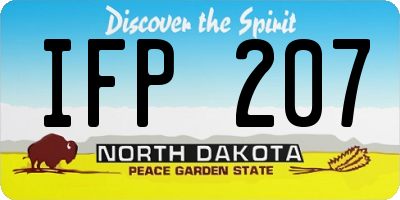 ND license plate IFP207