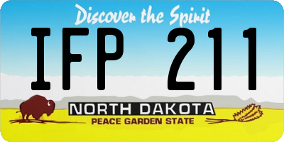 ND license plate IFP211