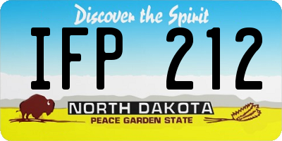 ND license plate IFP212