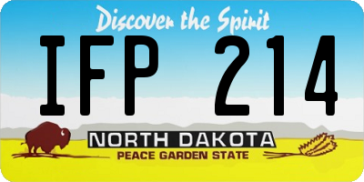 ND license plate IFP214