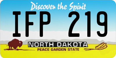 ND license plate IFP219