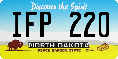 ND license plate IFP220