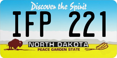 ND license plate IFP221