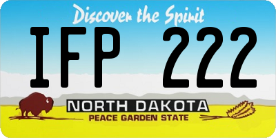 ND license plate IFP222