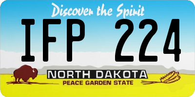 ND license plate IFP224