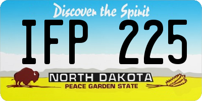 ND license plate IFP225