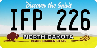 ND license plate IFP226