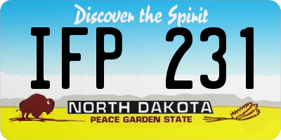 ND license plate IFP231