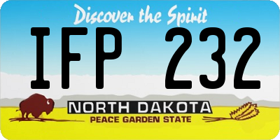 ND license plate IFP232