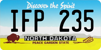 ND license plate IFP235