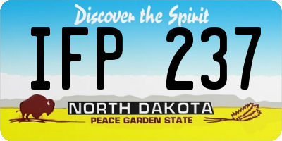 ND license plate IFP237