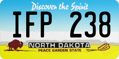 ND license plate IFP238