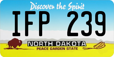 ND license plate IFP239