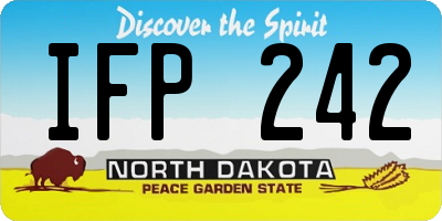ND license plate IFP242