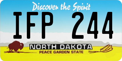 ND license plate IFP244