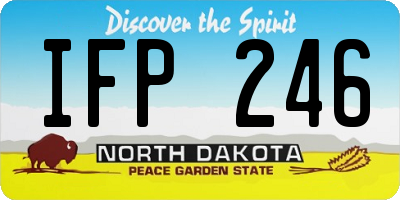 ND license plate IFP246
