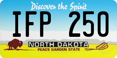 ND license plate IFP250