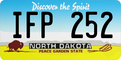 ND license plate IFP252