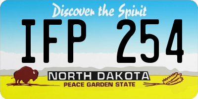 ND license plate IFP254