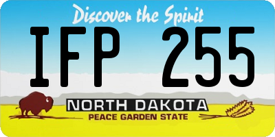 ND license plate IFP255