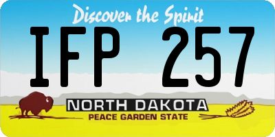 ND license plate IFP257