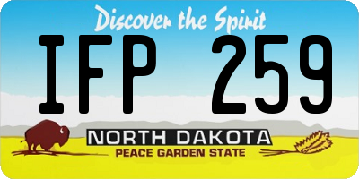 ND license plate IFP259