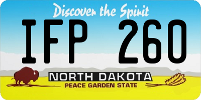 ND license plate IFP260