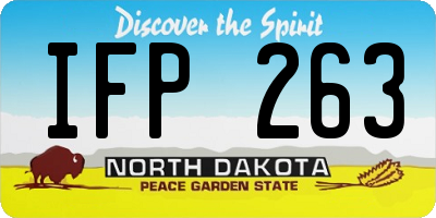 ND license plate IFP263