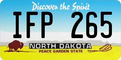 ND license plate IFP265