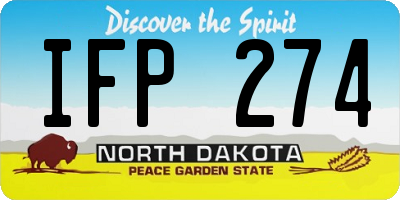 ND license plate IFP274
