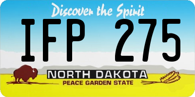 ND license plate IFP275