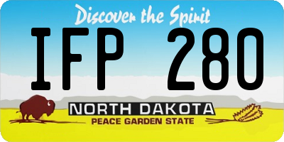 ND license plate IFP280