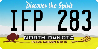 ND license plate IFP283