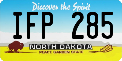 ND license plate IFP285