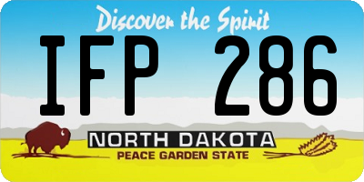 ND license plate IFP286