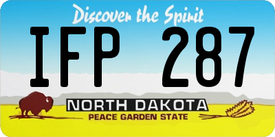 ND license plate IFP287