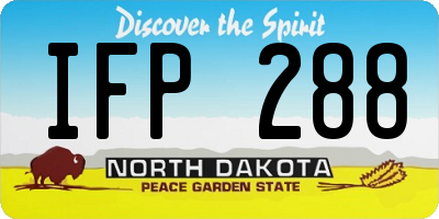 ND license plate IFP288