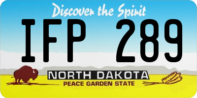 ND license plate IFP289