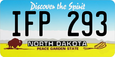 ND license plate IFP293