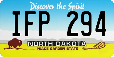 ND license plate IFP294