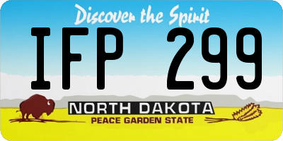 ND license plate IFP299
