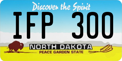 ND license plate IFP300