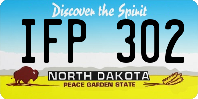 ND license plate IFP302
