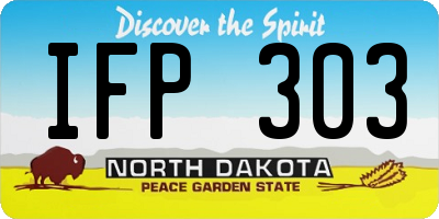 ND license plate IFP303