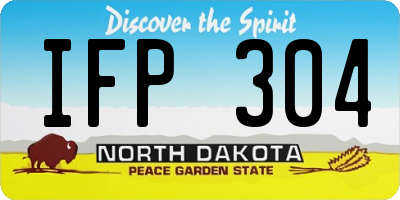 ND license plate IFP304