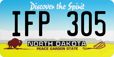 ND license plate IFP305