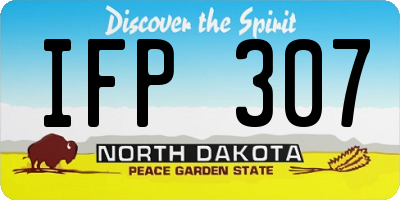 ND license plate IFP307