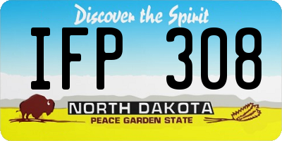 ND license plate IFP308