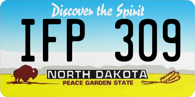 ND license plate IFP309