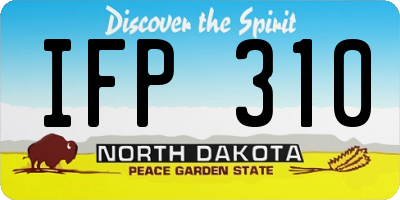 ND license plate IFP310